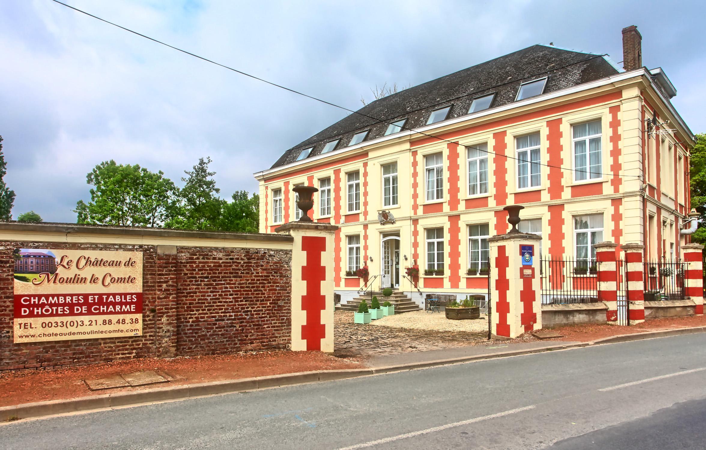 Bed and Breakfast Chateau De Moulin Le Comte Эр-сюр-ле-Лис Экстерьер фото